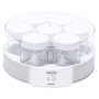 Camry CR4519 Yaourtière Blanche 20 W 24 x 11,5 cm 7 Pots en Verre avec Couvercle