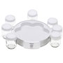 Camry CR4519 Yaourtière Blanche 20 W 24 x 11,5 cm 7 Pots en Verre avec Couvercle