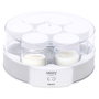 Camry CR4519 Yaourtière Blanche 20 W 24 x 11,5 cm 7 Pots en Verre avec Couvercle