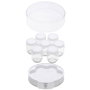 Camry CR4519 Yaourtière Blanche 20 W 24 x 11,5 cm 7 Pots en Verre avec Couvercle