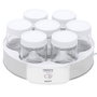 Camry CR4519 Yaourtière Blanche 20 W 24 x 11,5 cm 7 Pots en Verre avec Couvercle