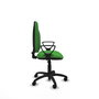 PIQUERAS Y CRESPO Chaise de bureau Algarra, tissu vert, mécanisme de contact permanent