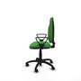 PIQUERAS Y CRESPO Chaise de bureau Algarra, tissu vert, mécanisme de contact permanent