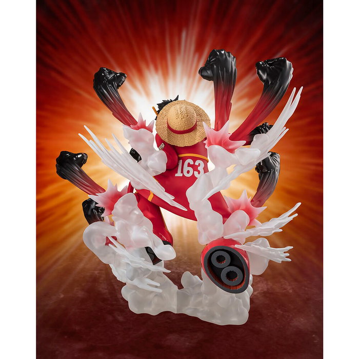 Tamashii Nations Figuarts Zero One Piece - Monkey D. Luffy Gum Gum Hawk Gatling Extra Battle - Figure articulée 15,5 cm avec accessoires Tamashii Nations Figuarts Zero One Piece - Monkey D. Luffy Gum Gum Hawk Gatling Extra Battle - Figure articulée 15,5 cm avec accessoires