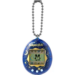 Bandai Tamagotchi Original - Starry Night - Animal de compagnie virtuel électronique avec écran couleur, 3 boutons et jeux - Nostalgie 1997