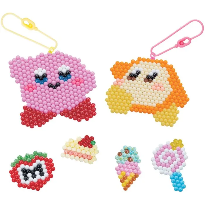 Aquabeads - Kit Créatif Porte-Clés - Kirby - Perles à Différentes Couleurs - À Partir de 4 Ans - Modèles Personnalisables