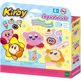Aquabeads - Kit Créatif Porte-Clés - Kirby - Perles à Différentes Couleurs - À Partir de 4 Ans - Modèles Personnalisables