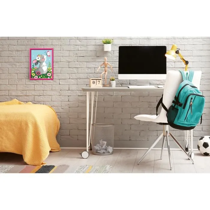 Ravensburger - Kit de Peinture par Numéros CreArt Kids 25836 - Lapin et Papillon - 18x24 cm - À Partir de 7 Ans