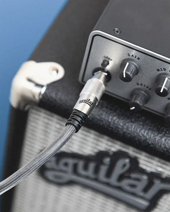 Aguilar Cable Instrumento Jack-Jack SS 3 m - Noir, Câble Guitare/Basse avec Connecteurs Neutrik Aguilar Cable Instrumento Jack-Jack SS 3 m - Noir, Câble Guitare/Basse avec Connecteurs Neutrik