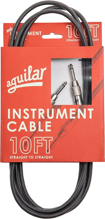 Aguilar Cable Instrumento Jack-Jack SS 3 m - Noir, Câble Guitare/Basse avec Connecteurs Neutrik Aguilar Cable Instrumento Jack-Jack SS 3 m - Noir, Câble Guitare/Basse avec Connecteurs Neutrik