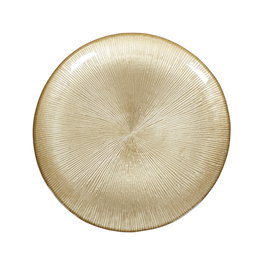Home Deco Factory Plat à dessert doré Mirage 21 cm