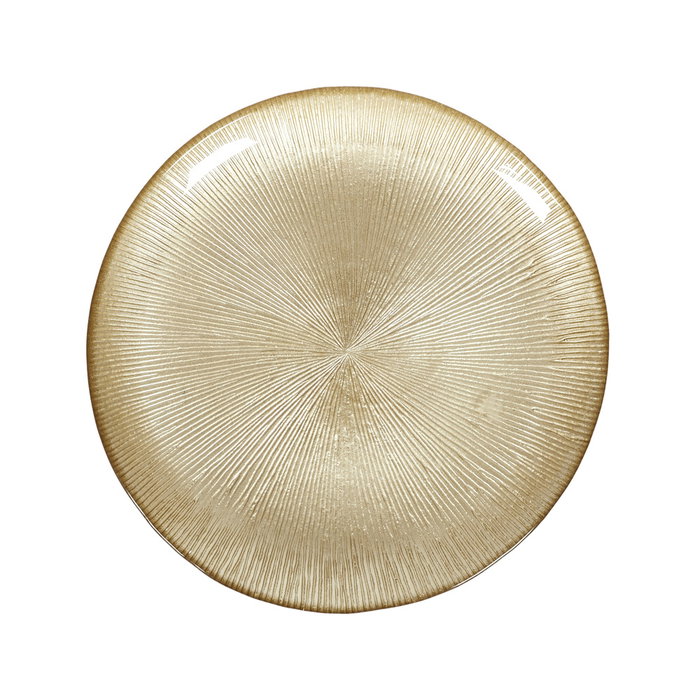 Home Deco Factory Plat à dessert doré Mirage 21 cm Home Deco Factory Plat à dessert doré Mirage 21 cm