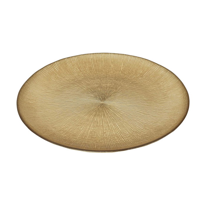 Home Deco Factory Plat à dessert doré Mirage 21 cm Home Deco Factory Plat à dessert doré Mirage 21 cm