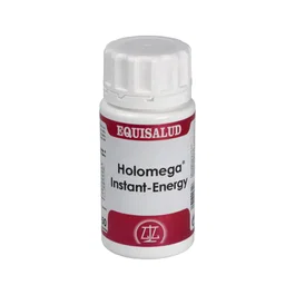 Equisalud Holomega Instant Energy 50 gélules - Complément alimentaire énergétique à base d'aminoacides, vitamines, CoQ10 et NADH
