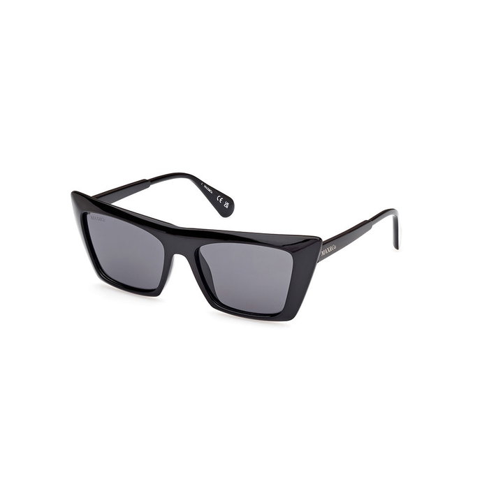 Max & Co MO0122 01A - Lunettes de soleil femme modèle œil de chat, branches 140 mm, pont 17 mm, verres 54 mm