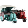 DKD Home Decor Figurine Décorative Bleu Rouge Vintage (2 Unités)