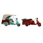 DKD Home Decor Figurine Décorative Bleu Rouge Vintage (2 Unités)