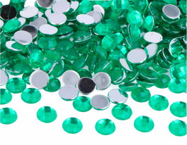 Innspiro Gemmes décoratives acryliques cercle vert 10mm 2000u. approx.