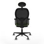 Piqueras y Crespo Chaise de Bureau avec Appui-tête Jorquera 2D036G1 Pistache