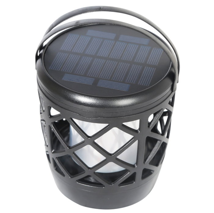 Estaque effet feu solaire rechargeable/USB IP65 noir Estaque effet feu solaire rechargeable/USB IP65 noir