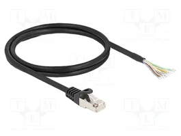 DELOCK Cordon de raccordement S/FTP RJ45 1m Noir