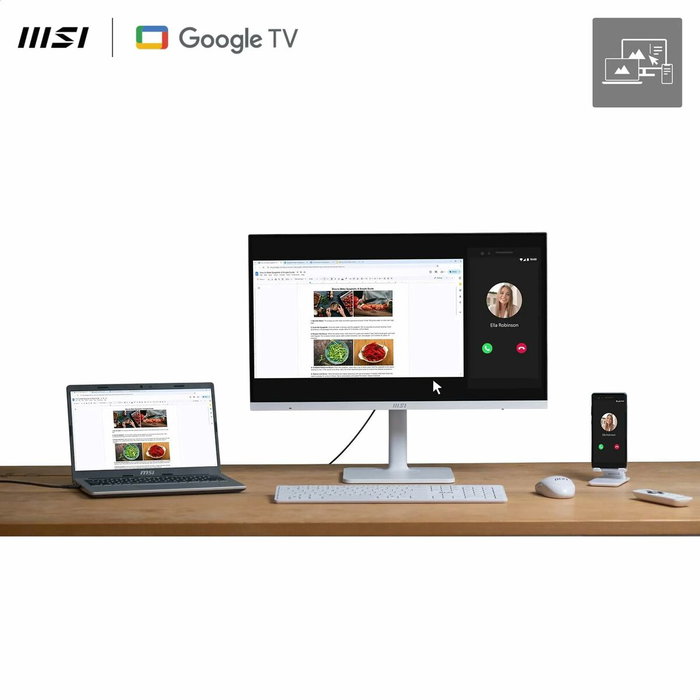 MSI Modern MD272UPSW Moniteur 27 pouces 4K UHD Blanc