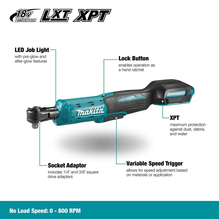 Makita DWR180Z Visseuse à cliquet sans fil