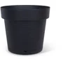 GARDEN ID Glamour Pot avec réserve d'eau - Anthracite 40 cm - Surface granuleuse - Intérieur et Extérieur - Design épuré