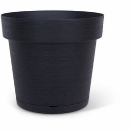 Garden Id Pot à réserve d'eau Glamour - Anthracite - 40 cm