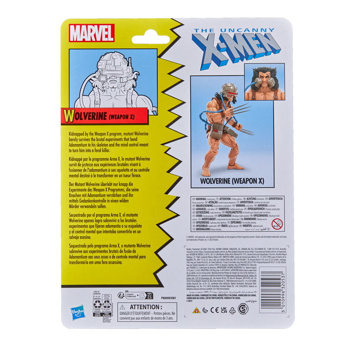 HASBRO Wolverine Weapon X X-Men Marvel Comics 15cm