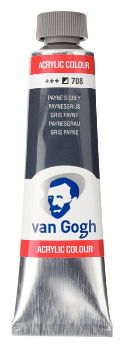 Van Gogh Peinture Acrylique Tube 40 ml Gris Payne 708 Van Gogh Peinture Acrylique Tube 40 ml Gris Payne 708