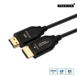 MicroConnect Câble HDMI 8K Premium en fibre optique 50m