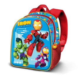 Karactermania Sac à dos Iron Man 3D Elite Tech 30x25x10cm, préscolaire, polyester, bleu