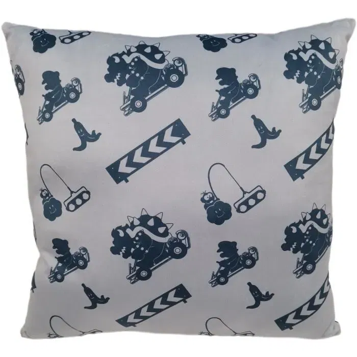 Mario Bros Coussin décoratif double face Carré Mario vs Bowser 40 x 40 cm - Microfibre