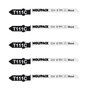 WOLFPACK LINEA PROFESIONAL Lot de 5 lames de scie sauteuse pour bois, coupe moyenne, Acier Chrome Vanadium
