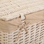 Panier à linge Alexandra House Living Blanc osier Bois de saule 36 x 54 x 45 cm 37 x 28 x 46 cm 30 x 22 x 38 cm 3 Pièces
