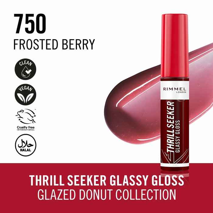 Rimmel London Gloss à lèvres THRILL SEEKER #750-Frosted Berry 6 ml Rimmel London Gloss à lèvres THRILL SEEKER #750-Frosted Berry 6 ml