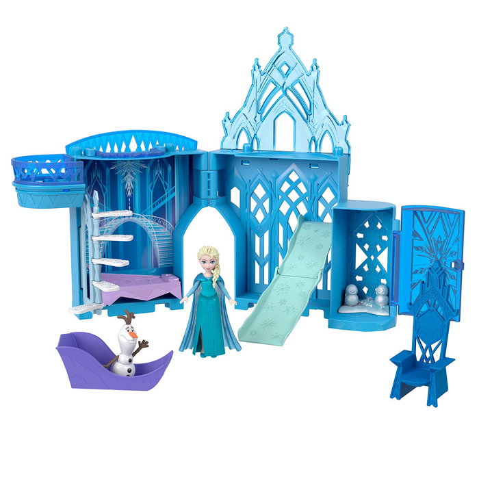 Mattel - Frozen Mini Château de Glace d'Elsa avec Figurines (Olaf, Elsa) - Jouet Maison de Poupée - JDP63 - +3 ans Mattel - Frozen Mini Château de Glace d'Elsa avec Figurines (Olaf, Elsa) - Jouet Maison de Poupée - JDP63 - +3 ans