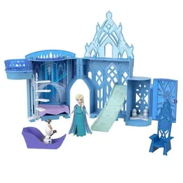 Disney Frozen JDP63 - Palais de Glace d'Elsa La Reine des Neiges avec Mini-Poupée et Accessoires - Jeu d'Empilage pour Enfants 3 Ans et Plus