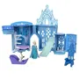 Disney Frozen JDP63 - Palais de Glace d'Elsa La Reine des Neiges avec Mini-Poupée et Accessoires - Jeu d'Empilage pour Enfants 3 Ans et Plus