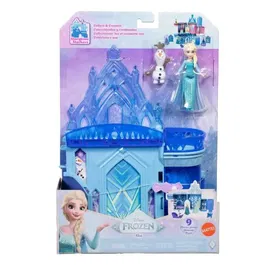 Disney Frozen JDP63 - Palais de Glace d'Elsa La Reine des Neiges avec Mini-Poupée et Accessoires - Jeu d'Empilage pour Enfants 3 Ans et Plus