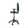 Tabouret Aýna taburete Contact permament de base Tissu Vert Structure polyamide noire Accoudoir 1D Sans appui-tête Roulettes en nylon 50 mm