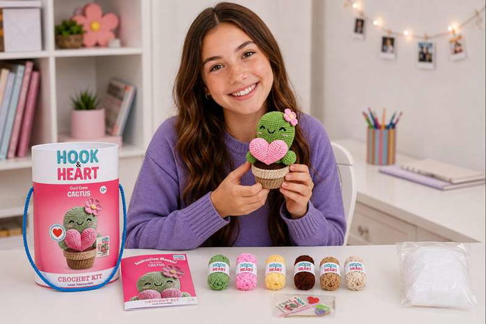 Good Idea Kit Crochet Chat Skater ou Cactus