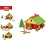 Jeujura Coffret de Construction en Bois Mon Chalet - 130 Pièces - Jeu Éducatif Créatif - À Partir de 5 Ans - Made in France