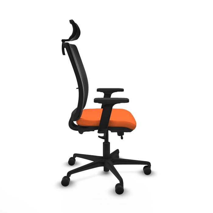 Piqueras Y Crespo Haches Chaise de Bureau Sincro/Traslack Orange et Noir Piqueras Y Crespo Haches Chaise de Bureau Sincro/Traslack Orange et Noir
