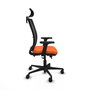 Piqueras Y Crespo Haches Chaise de Bureau Sincro/Traslack Orange et Noir