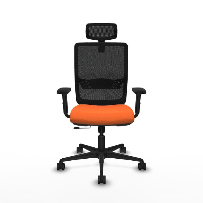 Piqueras Y Crespo Haches Chaise de Bureau Sincro/Traslack Orange et Noir Piqueras Y Crespo Haches Chaise de Bureau Sincro/Traslack Orange et Noir