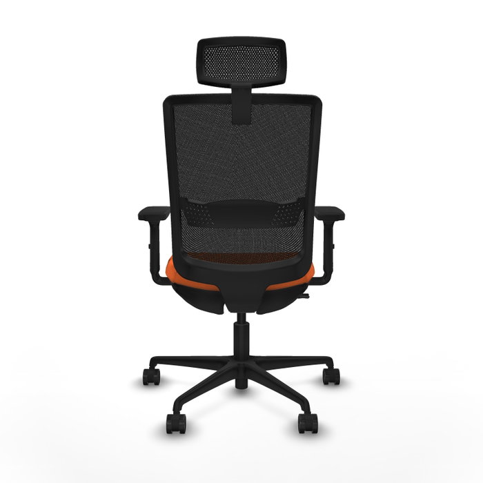 Piqueras Y Crespo Haches Chaise de Bureau Sincro/Traslack Orange et Noir Piqueras Y Crespo Haches Chaise de Bureau Sincro/Traslack Orange et Noir