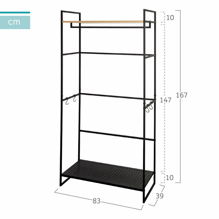 Max Home Armoire 83 x 167 x 39 cm Max Home Armoire 83 x 167 x 39 cm