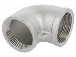 GEBO Connecteur coude à 90° femelle-femelle G 1 1/2" G316 en acier inoxydable